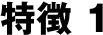 特徴 1
