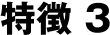 特徴 3